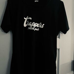 Official Trappers Pizza Pub Black T-Shirt - Wing Challenge Apparel